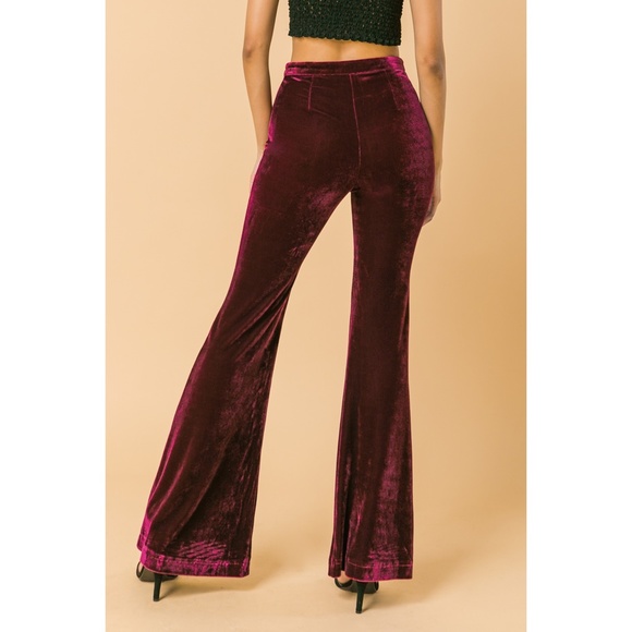 Flying Tomato Wine Velvet Pants - Picture 3 of 4